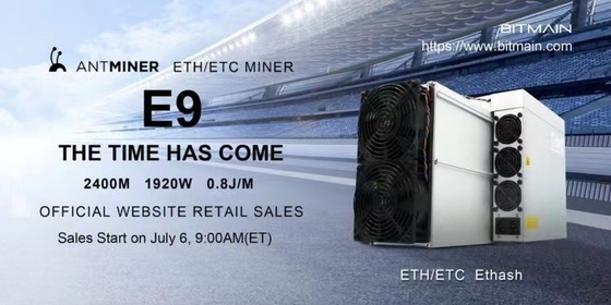 Potenza di calcolo 2400M 1920W di 0.8J/M Asic Whatsminer E9Asic