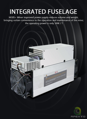 Minatore 38W 86Th/S 3268W SHA-256 di Microbt M30s BTC Asic