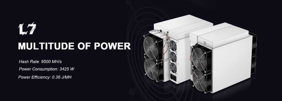 il minatore cripto Antminer L7 9500mh di 9160mh/S Asic Preorder Blockchain