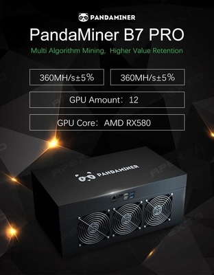 PRO 360m minatore Machine di Panda Brand Mdel Eth B7 con le carte grafiche 8PCS